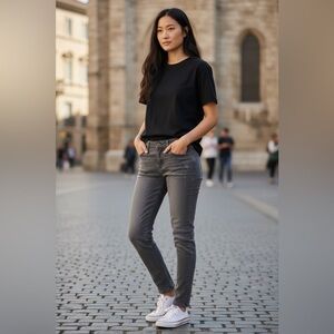 Democracy Women's Ab solution Charcoal Skinny Jeans size 10